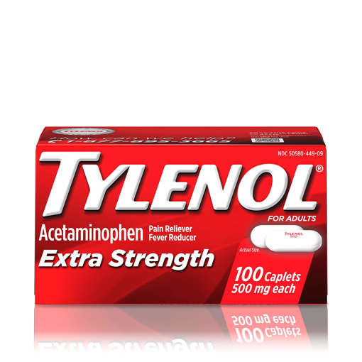 Picture of Tylenol Extra Strength 500mg Tab 100x1s